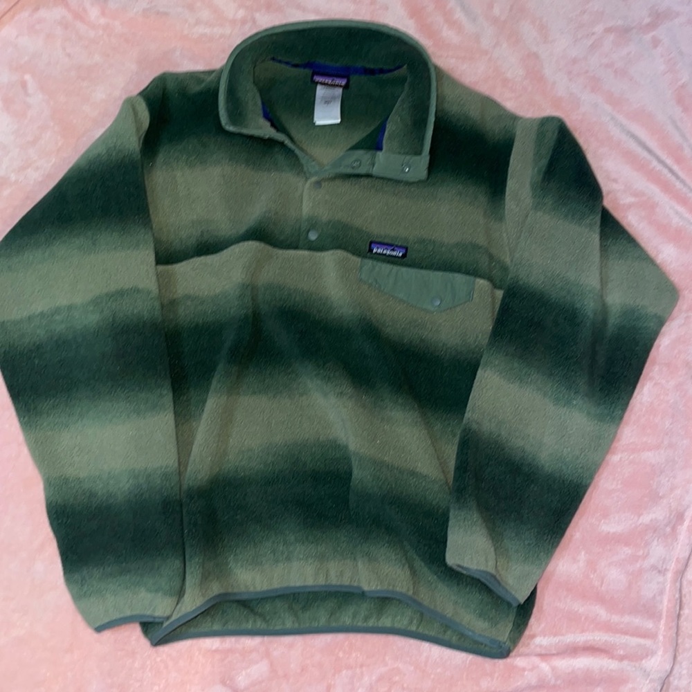 Men’s | Patagonia Synchilla | quarter pullover | pocket | size large